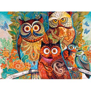 Castorland (C-200535) - David Galchutt: "Owls" - 2000 pezzi