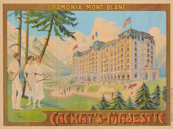 Grafika (00576) - "Affiche Cachat's Majestic, Chamonix, 1910" - 2000 pezzi