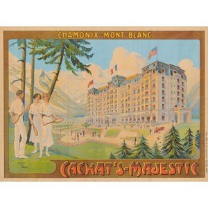 Grafika (00576) - "Affiche Cachat's Majestic, Chamonix, 1910" - 2000 pezzi