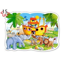 Castorland (B-020089) - "Noah's Ark" - 9 15 pezzi