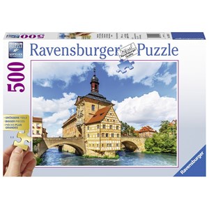 Ravensburger (13651) - "Rathaus, Bamberg" - 500 pezzi