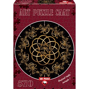 Art Puzzle (4147) - "Dance with Night + Clock" - 570 pezzi