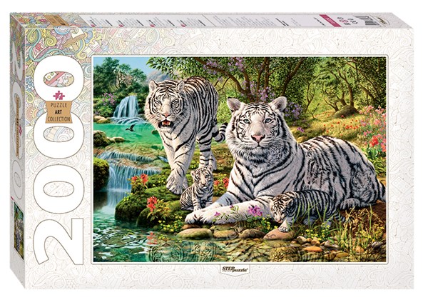 Step Puzzle (84034) - "How many Tigers?" - 2000 pezzi