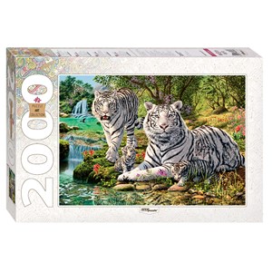 Step Puzzle (84034) - "How many Tigers?" - 2000 pezzi