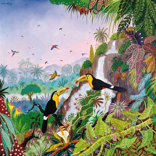 Puzzle Michele Wilson (A942-350) - Alain Thomas: "Keel-billed Toucan" - 350 pezzi