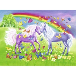 Ravensburger (09193) - "Rainbow Horses" - 24 pezzi