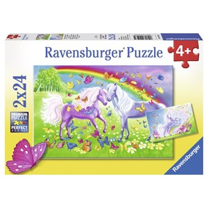 Ravensburger (09193) - "Rainbow Horses" - 24 pezzi