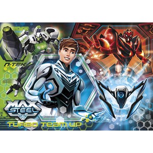 Clementoni (27894) - "Turbo Team-up Max Steel" - 104 pezzi