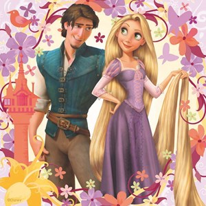 Ravensburger (09298) - "Princesse Rapunzel and Flynn Rider" - 49 pezzi