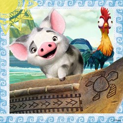 Ravensburger (21272) - "Vaiana + Memory" - 25 36 49 pezzi