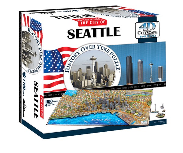 4D Cityscape (40084) - "Seattle" - 1100 pezzi