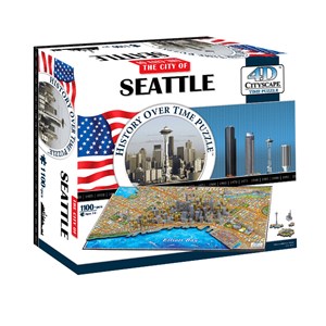 4D Cityscape (40084) - "Seattle" - 1100 pezzi