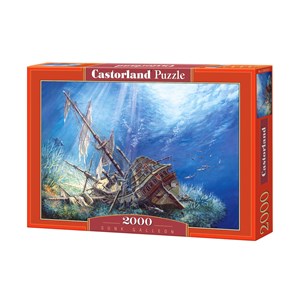 Castorland (C-200252) - "Sunk Galleon" - 2000 pezzi