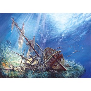 Castorland (C-200252) - "Sunk Galleon" - 2000 pezzi