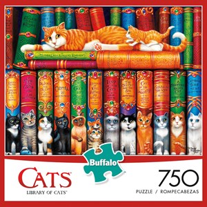 Buffalo Games (17083) - "Library of Cats" - 750 pezzi