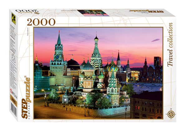 Step Puzzle (84025) - "Saint Basil's cathedral, Moscow" - 2000 pezzi