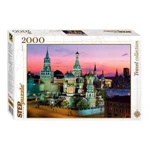 Step Puzzle (84025) - "Saint Basil's cathedral, Moscow" - 2000 pezzi