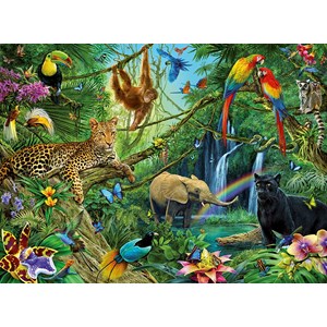 Ravensburger (12660) - "Animals of the Jungle" - 200 pezzi