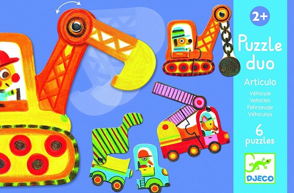 Djeco (08170) - "Duo, Articulo Vehicle" - 2 pezzi