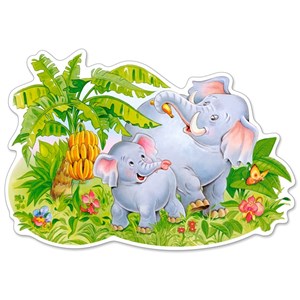 Castorland (B-120116) - "Playing Elephants" - 12 pezzi