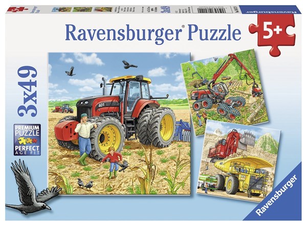 Ravensburger (08012) - "Large Machines" - 49 pezzi