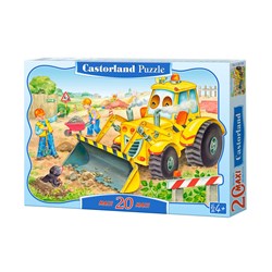 Castorland (C-02139) - "Bulldozer in Action" - 20 pezzi