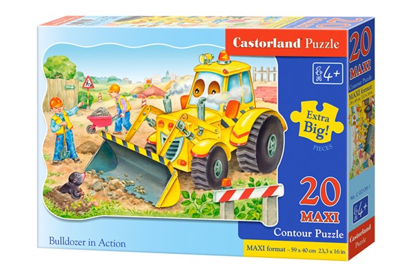 Castorland (C-02139) - "Bulldozer in Action" - 20 pezzi