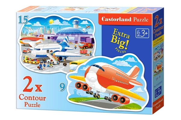 Castorland (B-020072) - "Airport Adventures" - 9 15 pezzi