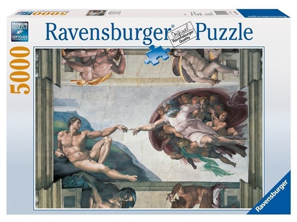 Ravensburger (17408) - Michelangelo: "The Creation of Adam" - 5000 pezzi
