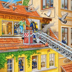 Ravensburger (09401) - "Firemen at Work" - 49 pezzi