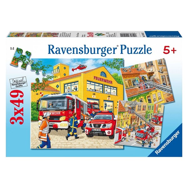 Ravensburger (09401) - "Firemen at Work" - 49 pezzi