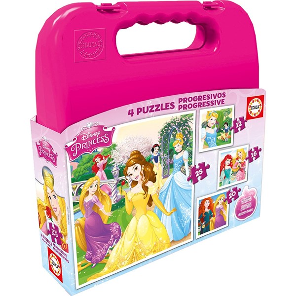 Educa (16508) - "Disney Princess" - 12 16 20 25 pezzi