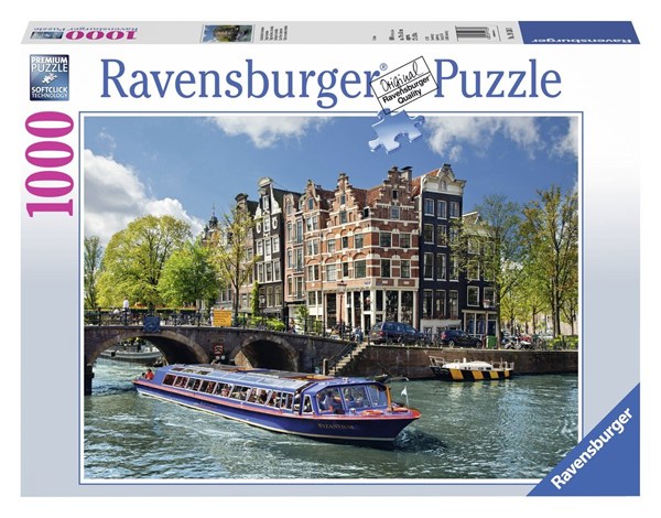 Ravensburger (19138) - "Netherlands, the Amsterdam canals" - 1000 pezzi