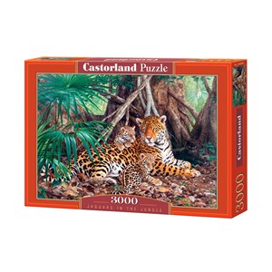 Castorland (C-300280) - "Jaguars in the Forest" - 3000 pezzi