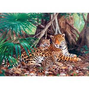 Castorland (C-300280) - "Jaguars in the Forest" - 3000 pezzi