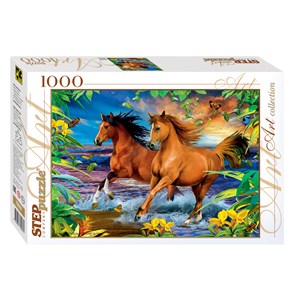 Step Puzzle (79097) - "Horses" - 1000 pezzi