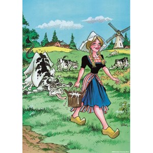 PuzzelMan (028) - Rooie Oortjes: "The Milkmaid" - 1000 pezzi