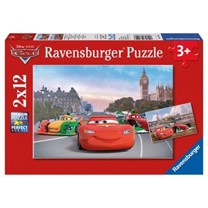 Ravensburger (07554) - "Cars in Paris and in London" - 12 pezzi