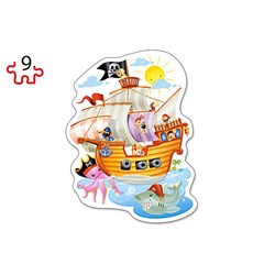 Castorland (B-020010) - "Pirate Treasure" - 9 15 pezzi