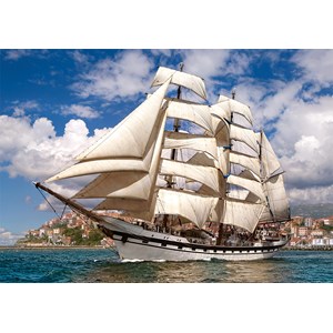 Castorland (B-52851) - "Tall Ship Leaving Harbour" - 500 pezzi