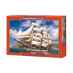 Castorland (B-52851) - "Tall Ship Leaving Harbour" - 500 pezzi
