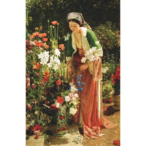 Puzzle Michele Wilson (A204-350) - John Frederick Lewis: "In the Bey's Garden" - 350 pezzi