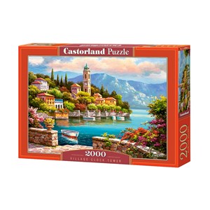 Castorland (C-200696) - "Village Clock Tower" - 2000 pezzi