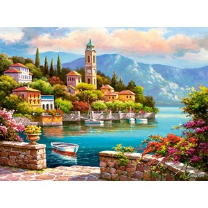 Castorland (C-200696) - "Village Clock Tower" - 2000 pezzi