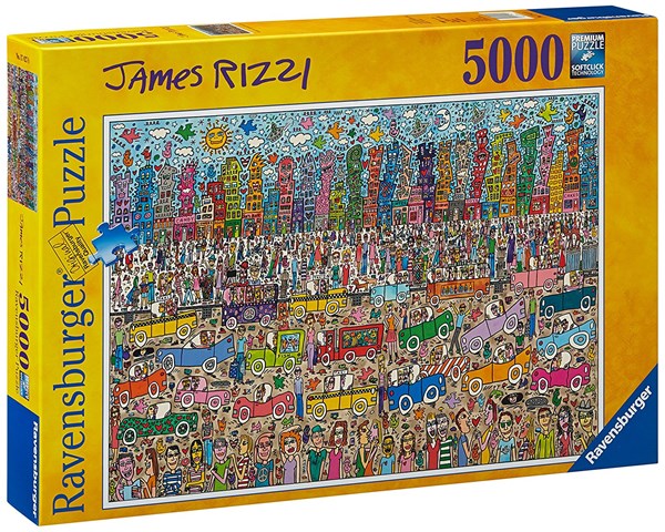 Ravensburger (17427) - James Rizzi: "Nothing is as Pretty as a Rizzi City" - 5000 pezzi