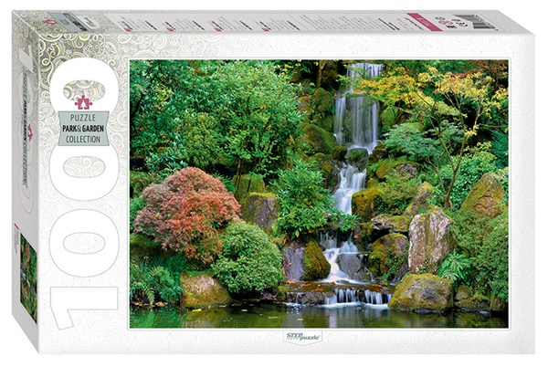 Step Puzzle (79115) - "Waterfall in Portland Japanese Garden" - 1000 pezzi