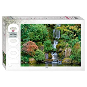 Step Puzzle (79115) - "Waterfall in Portland Japanese Garden" - 1000 pezzi