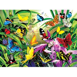 SunsOut (34867) - Lori Schory: "Tropical Butterflies" - 1000 pezzi