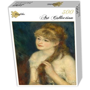 Grafika (01896) - Pierre-Auguste Renoir: "Young Woman Braiding Her Hair, 1876" - 300 pezzi