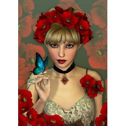 Grafika (T-00092) - "The Woman and the Butterfly" - 2000 pezzi